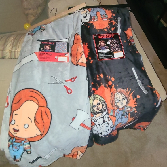 Chucky And Tiffany Blanket Set 🎃 - Picture 1 of 4
